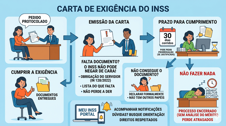 Carta de Exigência do INSS: Como não perder seu benefício