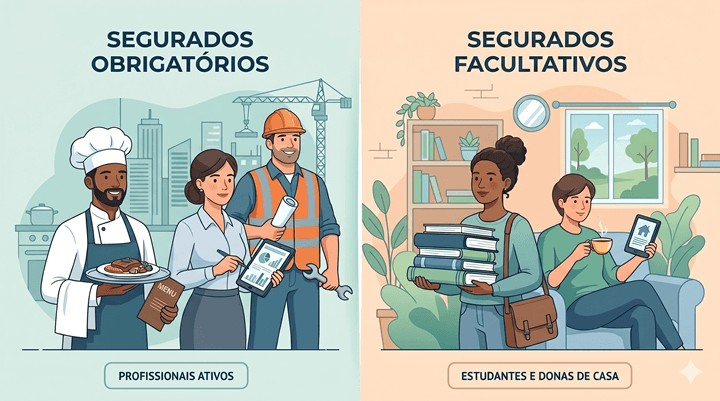 Segurado Obrigatório vs. Facultativo: Quem deve pagar o INSS?